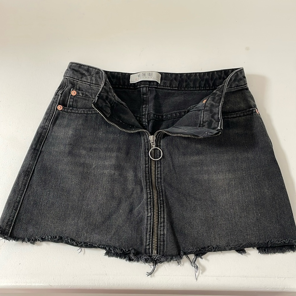 We the free denim mini skirt